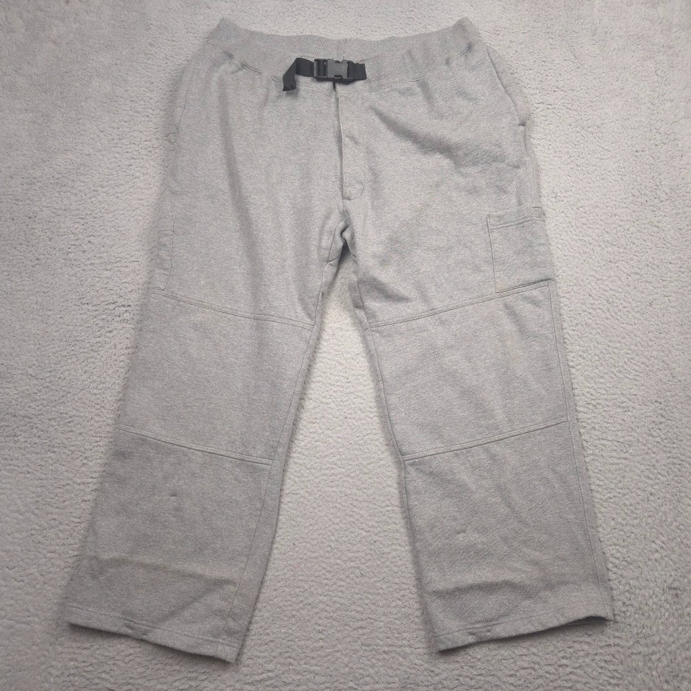 Duluth Trading Souped-Up Sweatpants Men XL Gray Utility Workwear Double Knee